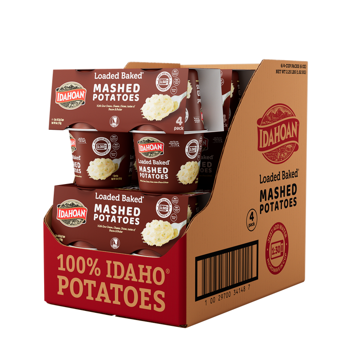Idahoan Loaded Baked Mashed Potatoes Cup, 1.5 oz (4 or 24 count)