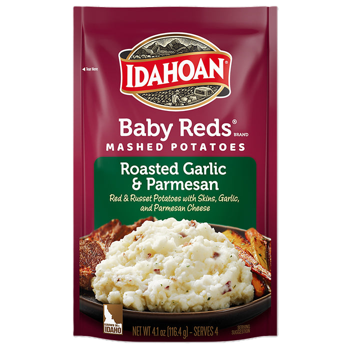 Idahoan Baby Reds® w/Roasted Garlic & Parm Mashed Potatoes, 4.1 oz (Pack of 10)