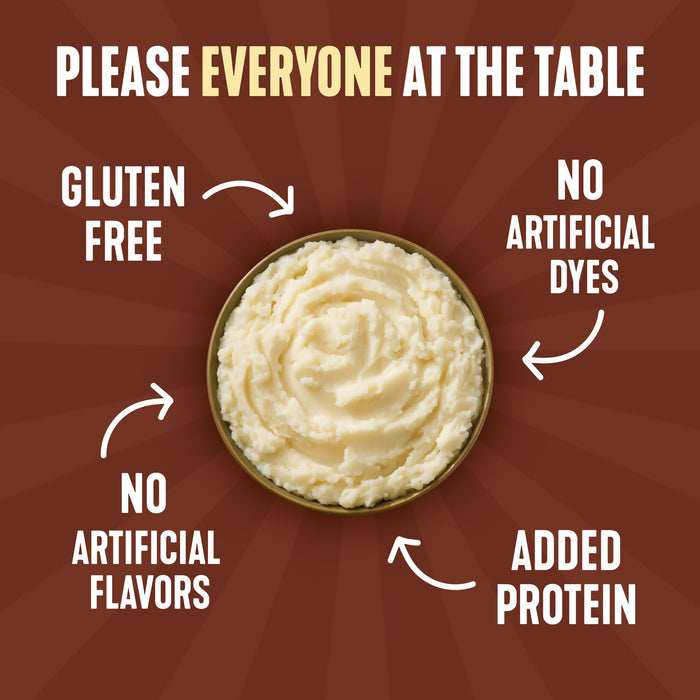 Idahoan Loaded Baked + Protein Mashed Potatoes, 4.6 oz (Pack of 10)
