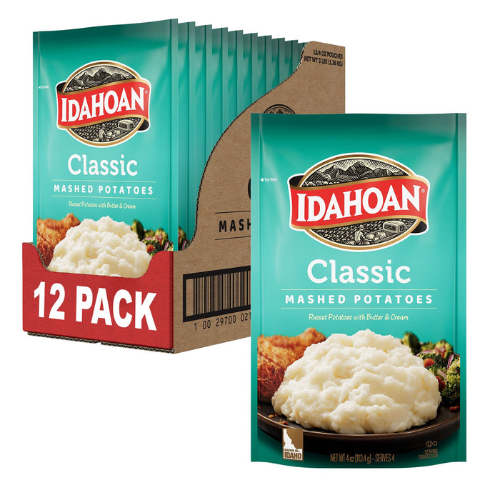 Idahoan® Classic Mashed Potatoes, 4 oz (Pack of 12)