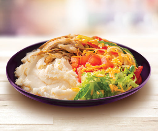 Idahoan® FLAKES INSTAMASH® Mashed Potatoes Mix made on a plate