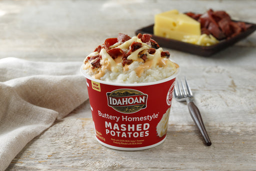Buttery Homestyle® Mashed Potatoes Cup made on a table