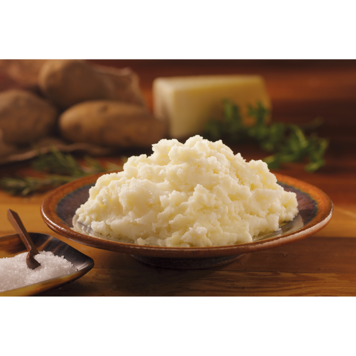 Idahoan® SMARTMASH® Very Low Sodium Dairy-Free Mashed Potatoes made on a plate
