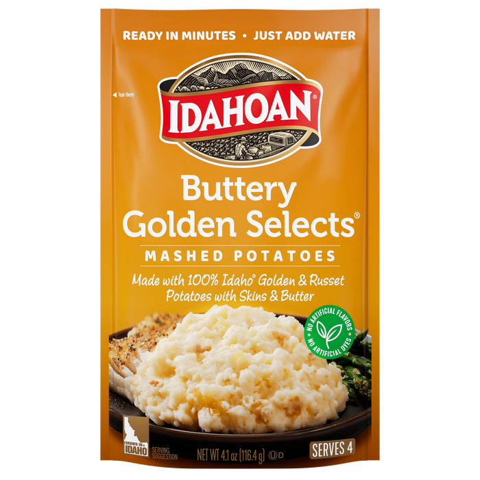Idahoan® Buttery Golden Selects® Mashed Potatoes, 4.1 oz (Pack of 10)