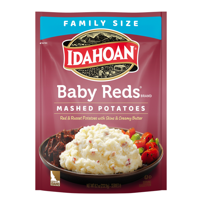 Idahoan® Baby Reds® Mashed  Potatoes Family Size, 8.2 oz (Pack of 8)