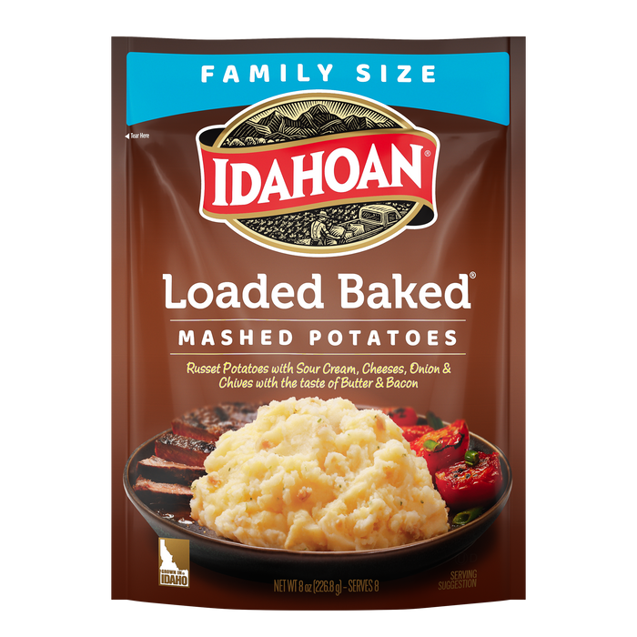 Idahoan® Loaded Baked® Mashed Potatoes Family Size, 8 oz (Pack of 8)