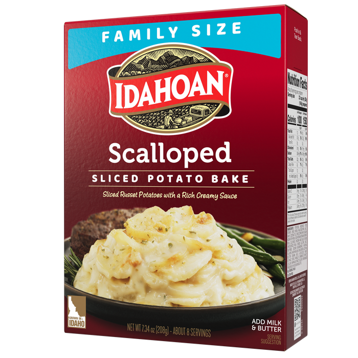 Idahoan® Scalloped Homestyle Sliced Potato Bake Family Size, 7.34 oz (Pack of 10)