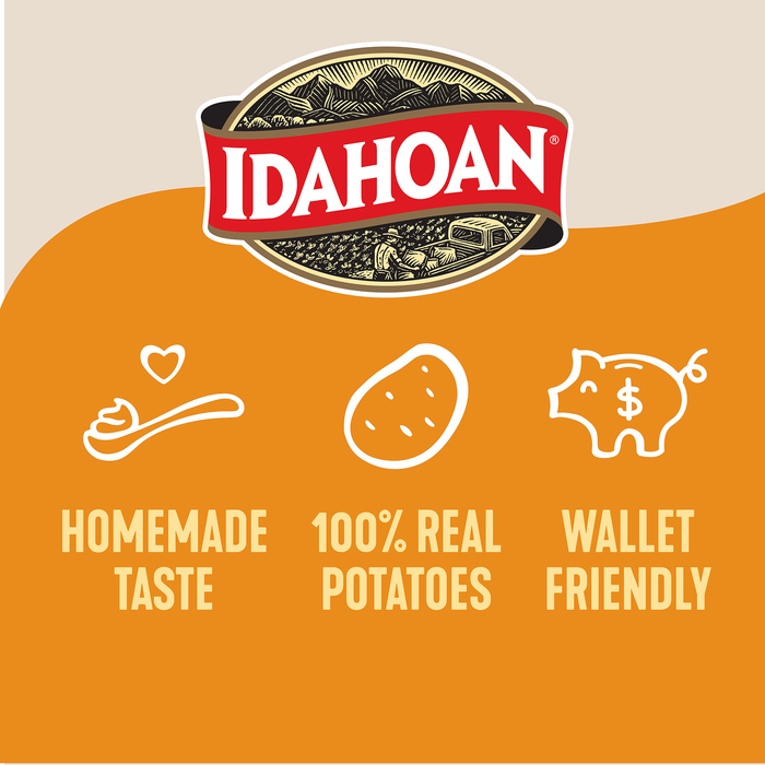 Idahoan® Buttery Golden Selects Mashed Potatoes Family Size, 8.2 oz (Pack of 8)