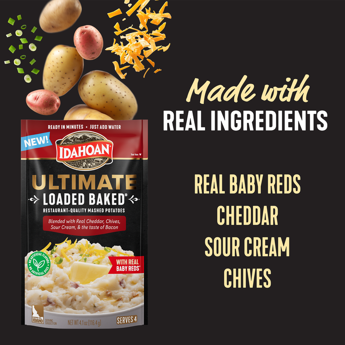 Idahoan® Ultimate Loaded Baked Mashed Potatoes, 4 oz (Pack of 10)