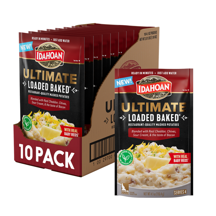 Idahoan® Ultimate Loaded Baked Mashed Potatoes, 4 oz (Pack of 10)
