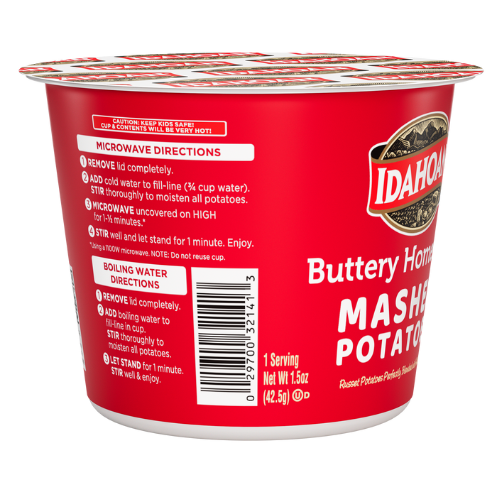 Idahoan® Buttery Homestyle Mashed Cups, 1.5 oz (Pack of 8)