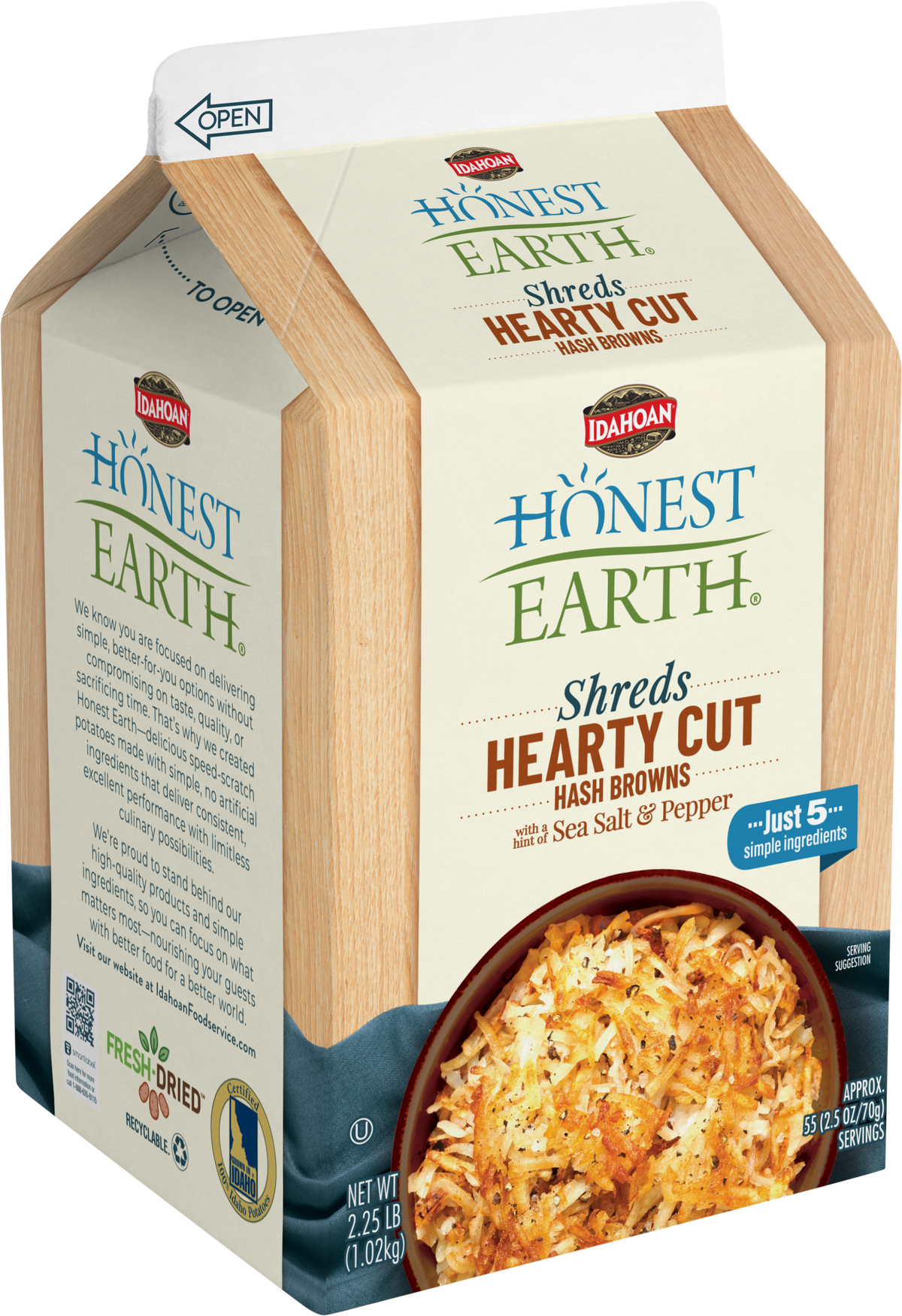 Honest Earth® Hash Brown Shredded Potatoes — Idahoan