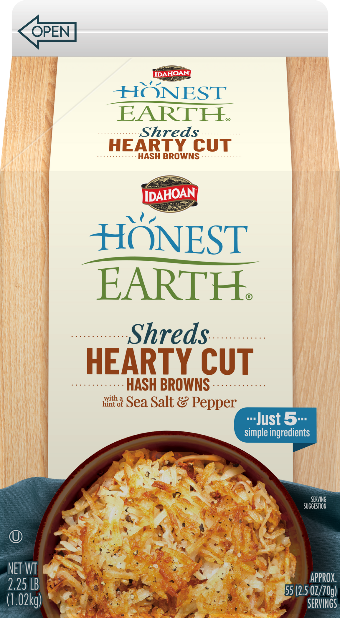 Honest Earth® Hash Brown Shredded Potatoes — Idahoan