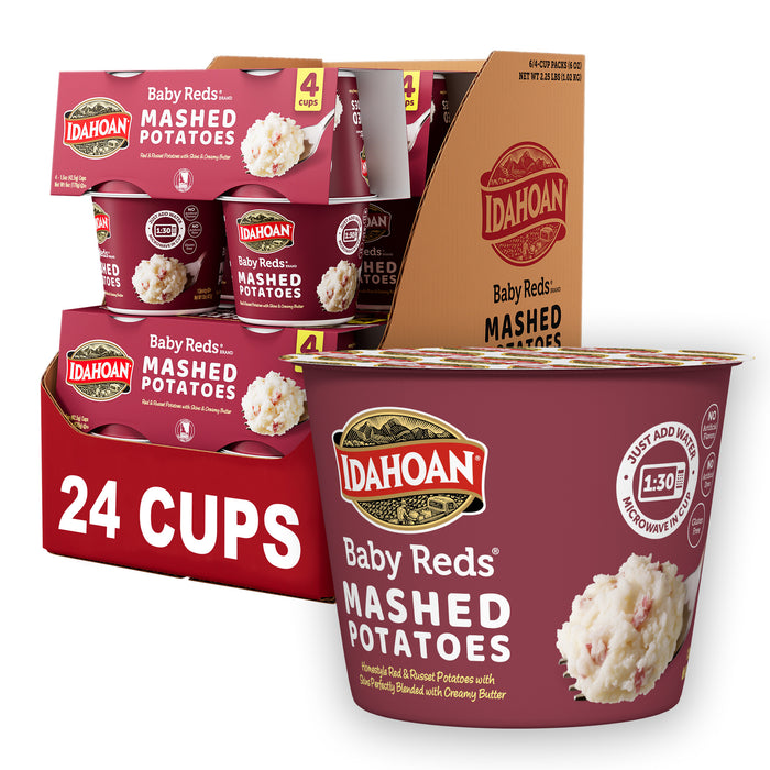 Idahoan® Baby Reds® Mashed Potatoes Cup, 1.5oz (24 count)