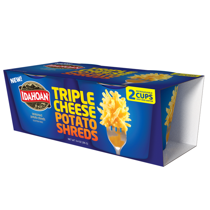 Idahoan® Triple Cheese Shreds Cups, 1.7 oz (Pack of 12)