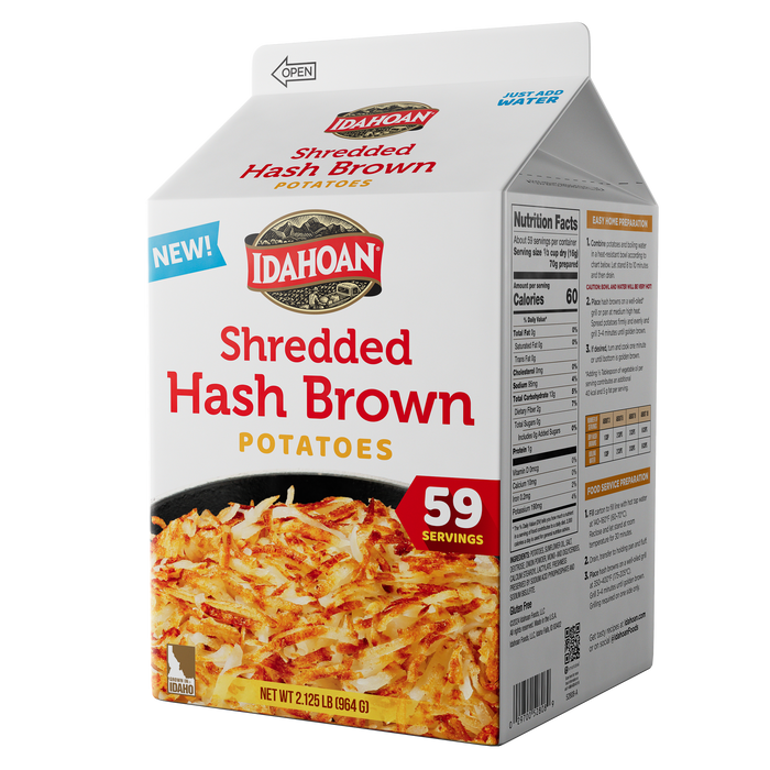 Idahoan® SHREDS Fresh Cut Hash Browns, 2.125 lb