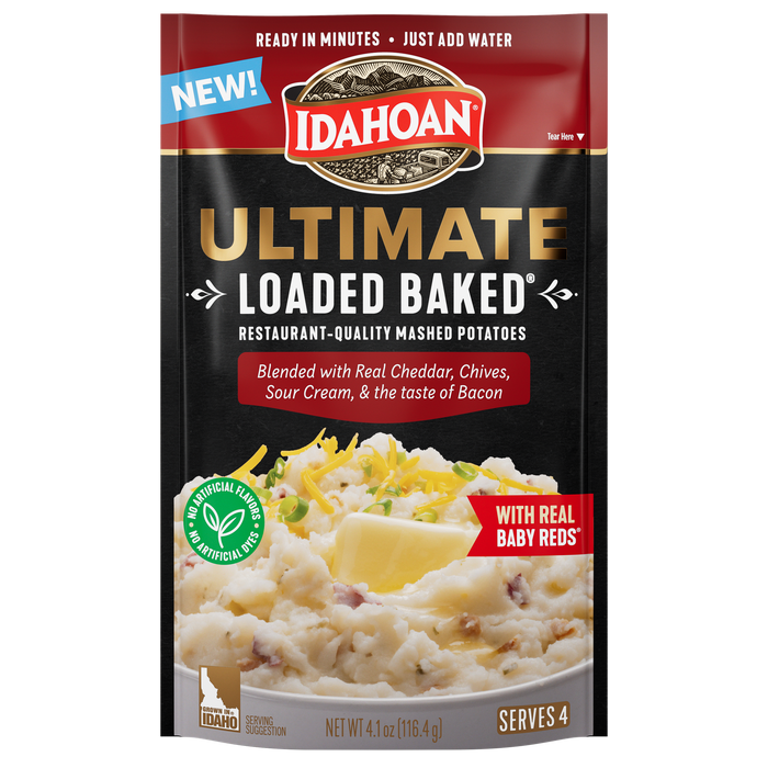 Idahoan® Ultimate Loaded Baked Mashed Potatoes, 4 oz (Pack of 10)