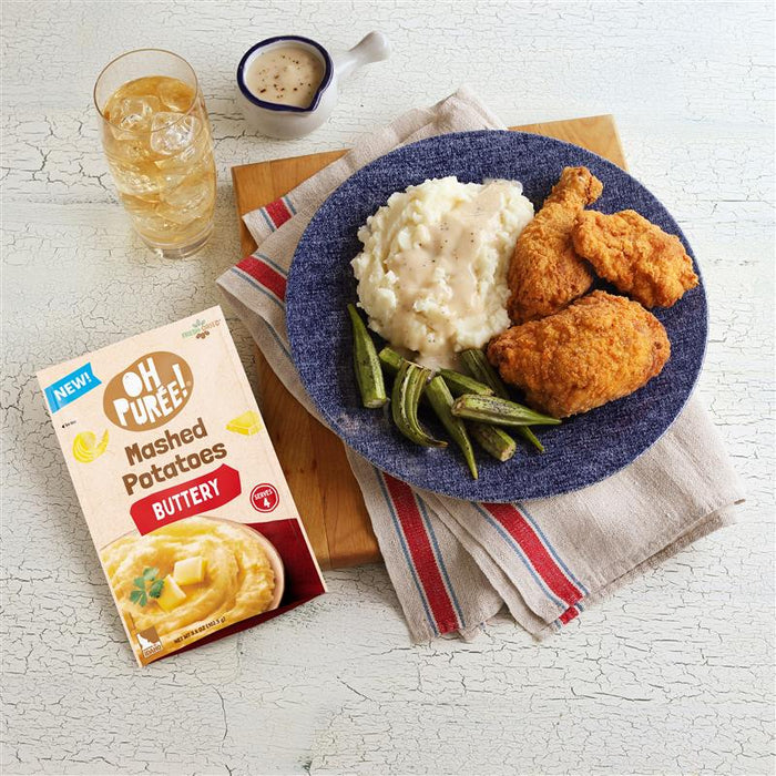 OH PURÉE! Buttery Mashed Potatoes, 4 servings, 3.6 oz, (Pack of 12)