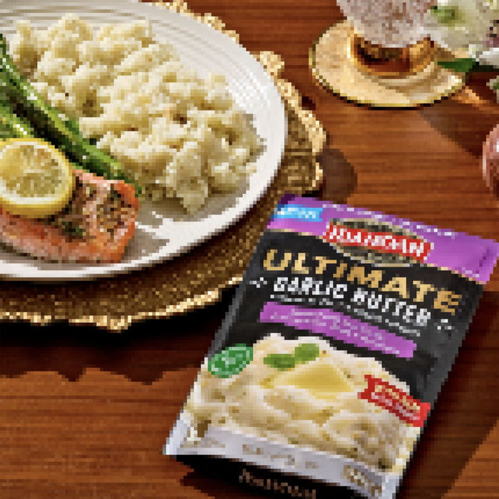 Idahoan® Ultimate Garlic Butter Mashed Potatoes, 4 oz (Pack of 12)