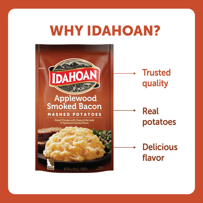 Idahoan® Applewood Smoked Bacon Mashed, 4 oz (Single Pouch)