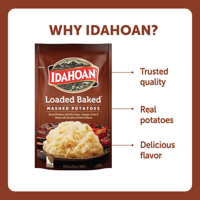 Idahoan Loaded Baked® Mashed, 4 oz (Single Pouch)