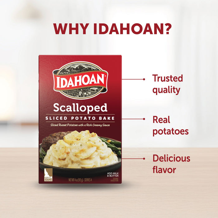 Idahoan® Scalloped Homestyle Casserole, 4 oz (Pack of 12)