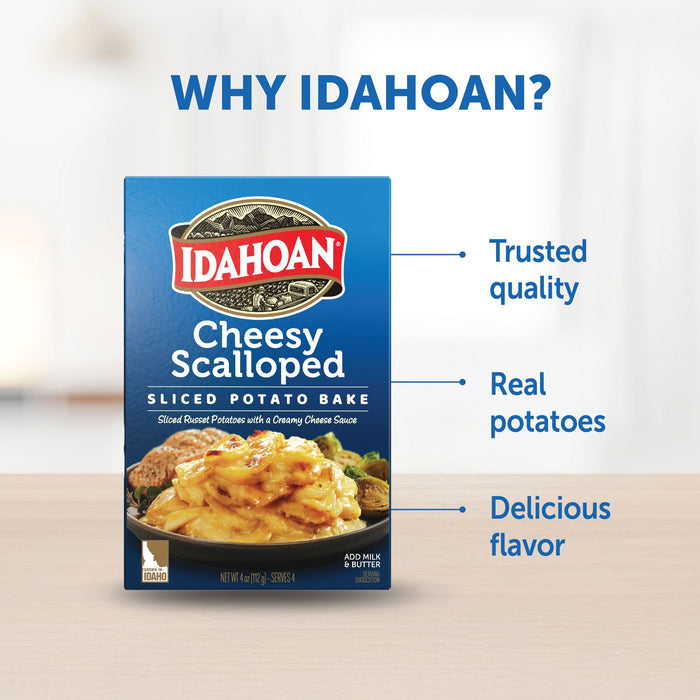 Idahoan® Cheesy Scalloped Homestyle Casserole, 4 oz (Pack of 12)