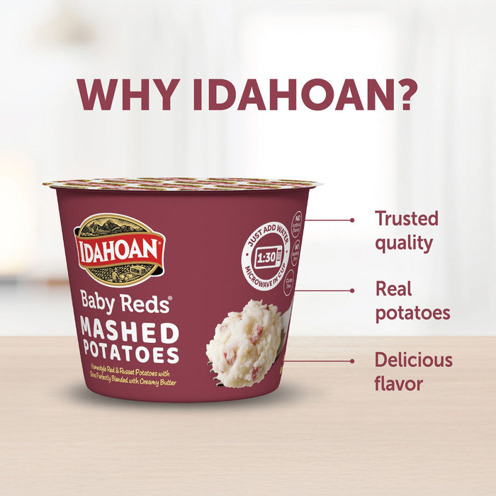 Idahoan® Baby Reds® Mashed Potatoes Cup, 1.5oz (24 count)