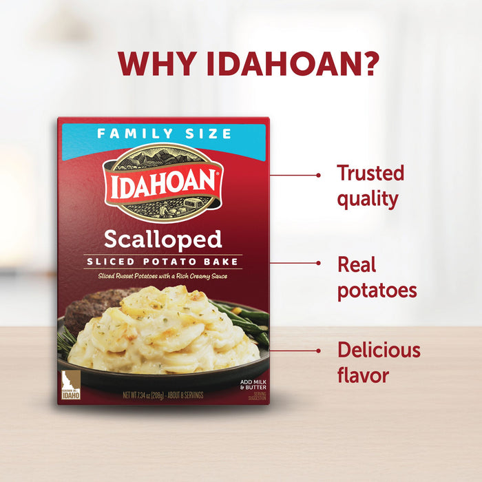 Idahoan® Scalloped Homestyle Casserole Family Size, 7.34 oz (Pack of 10)