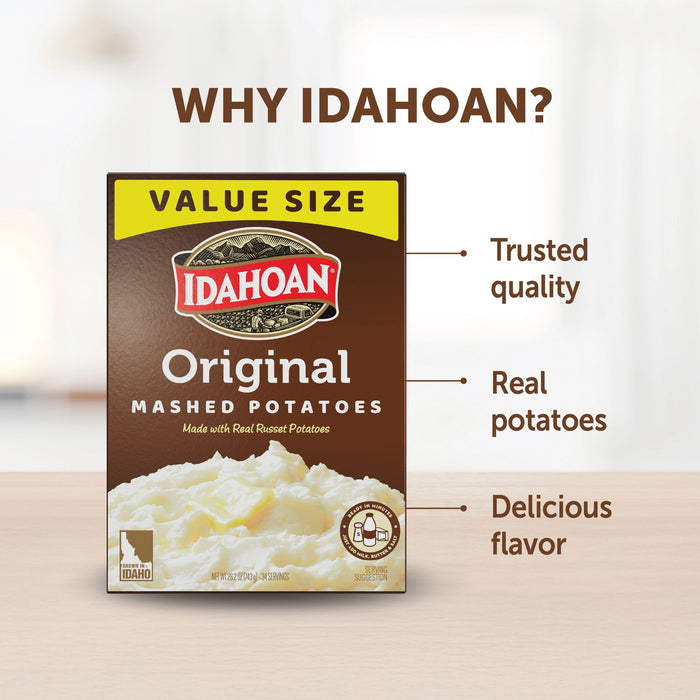 Idahoan® 26.2 oz Original Mashed Potatoes, 26.2 oz (Pack of 8)