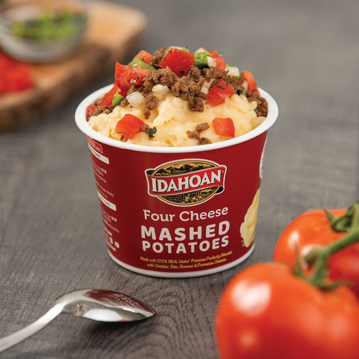 Idahoan® Four Cheese Mashed Potatoes Cup, 1.5oz (4 or 24 count)