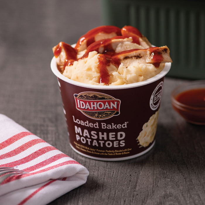 Idahoan Loaded Baked Mashed Potatoes Cup, 1.5 oz (4 or 24 count)