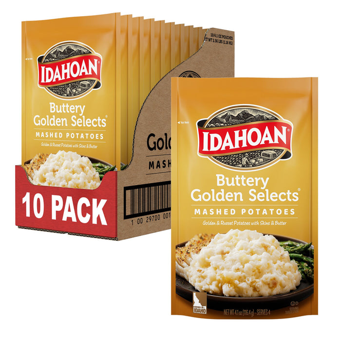 Idahoan® Buttery Golden Selects® Mashed Potatoes, 4.1 oz (Pack of 10)