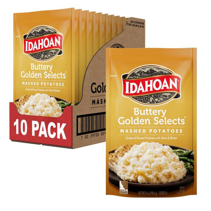 Idahoan® Buttery Golden Selects® Mashed Potatoes, 4.1 oz (Pack of 10)