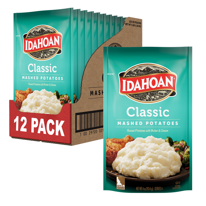 Idahoan® Classic Mashed Potatoes, 4 oz (Pack of 12)