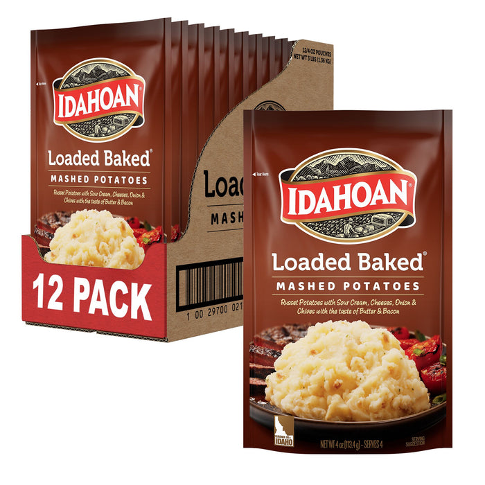 Idahoan® Loaded Baked® Mashed Potatoes, 4 oz (Pack of 12)