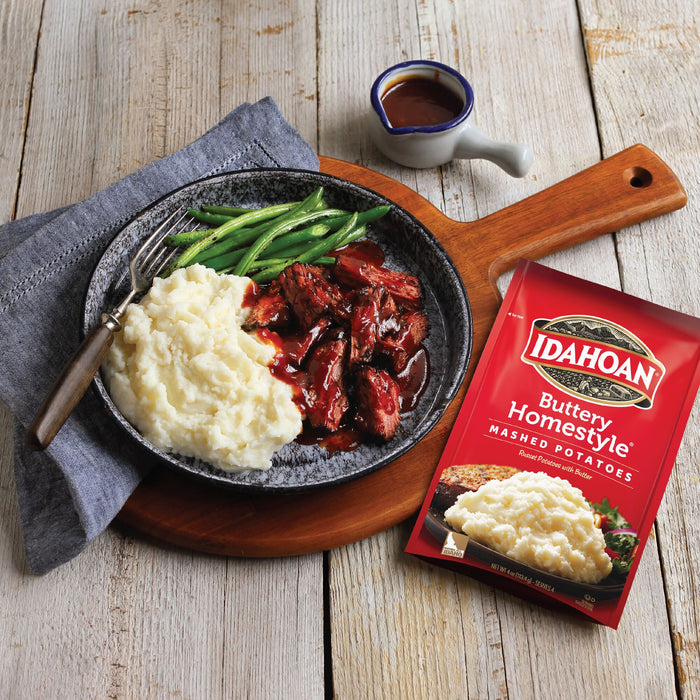 Idahoan® Buttery Homestyle® Mashed Potatoes, 4 oz (Pack of 12)