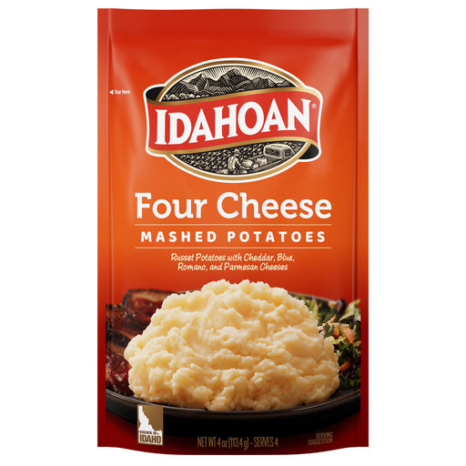 Front image of Idahoan® Four Cheese Mashed Potatoes