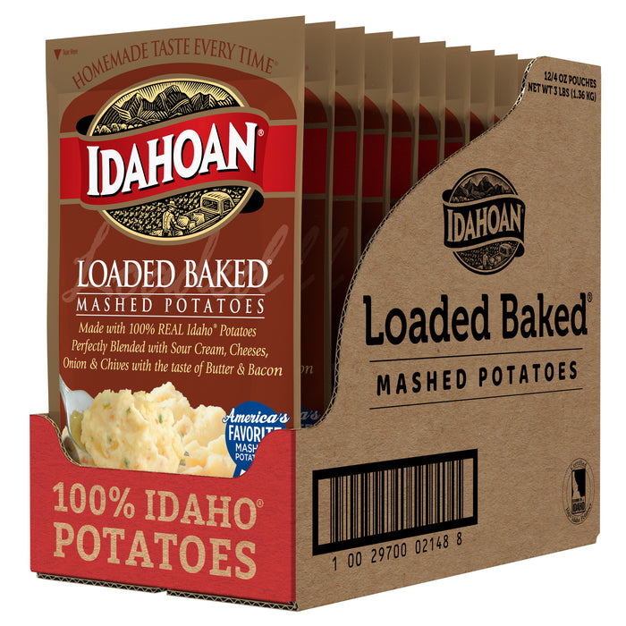 Open Case image of Idahoan® Loaded Baked® Mashed Potatoes