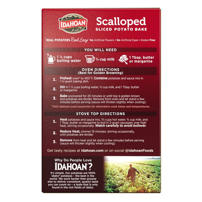 Back image of Idahoan® Scalloped Homestyle Casserole