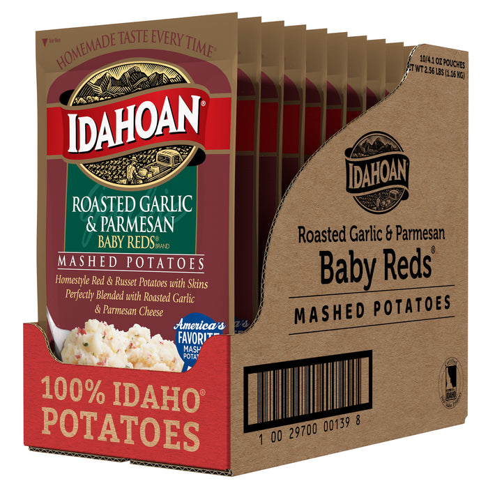 Open Case image of Idahoan® Baby Reds® w/Roasted Garlic & Parm Mashed Potatoes