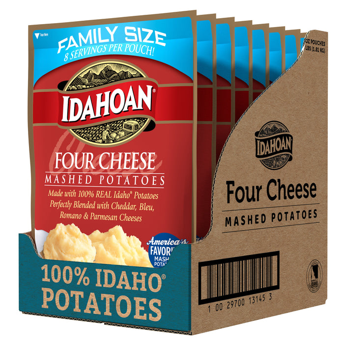 Open Case image of Idahoan® Four Cheese Mashed Potatoes Family Size