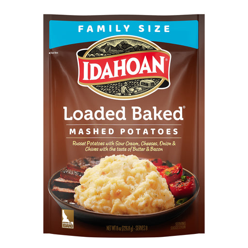 Front image of Idahoan® Loaded Baked® Mashed Potatoes Family Size