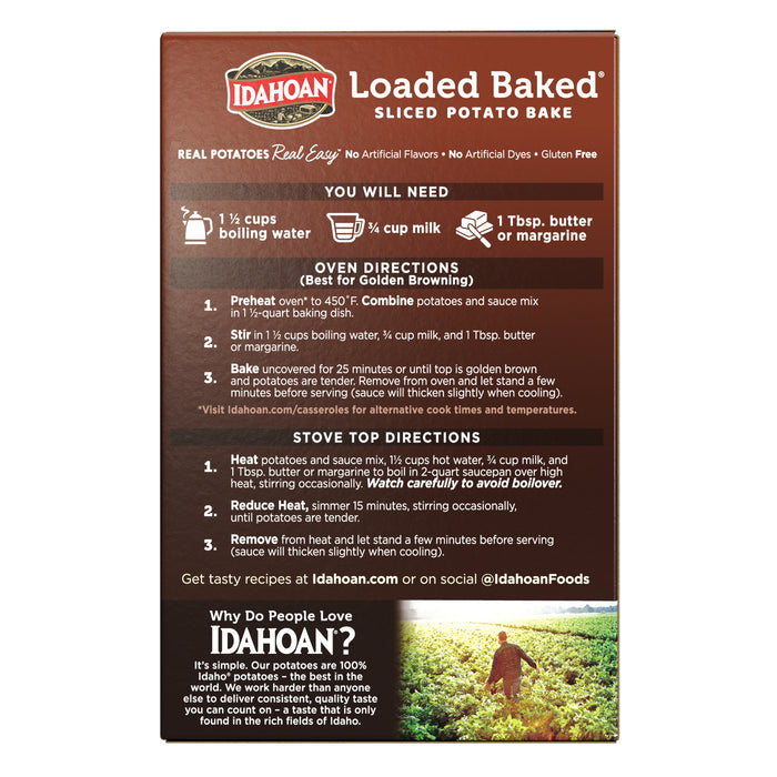 Back image of Idahoan® Loaded Baked® Homestyle Casserole