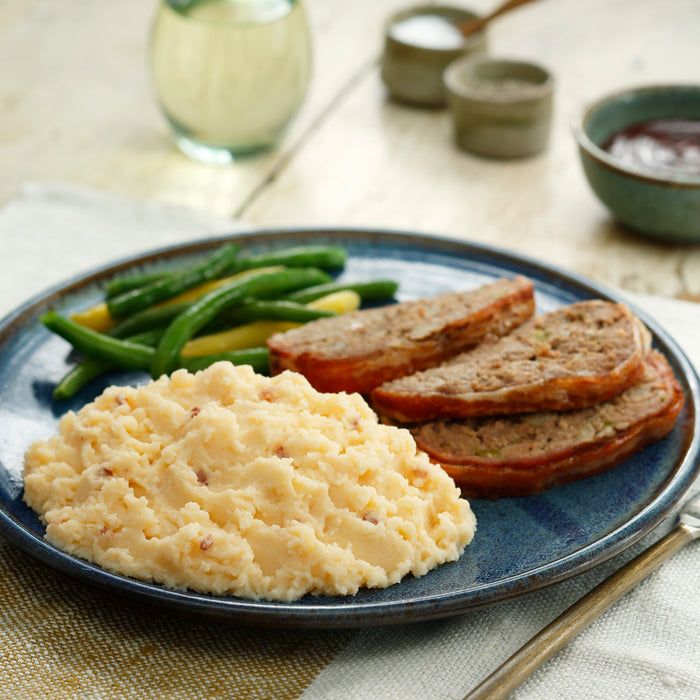 Idahoan® Applewood Smoked Bacon Mashed made on a plate