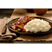 Image of cooked and plated Idahoan® Buttery Homestyle® Reduced Sodium Mashed Potatoes