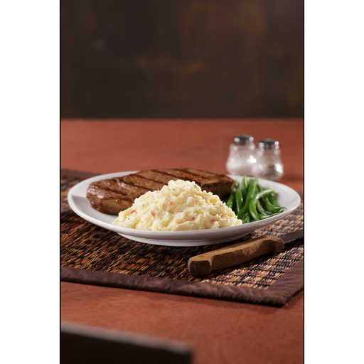 Image of cooked and plated Idahoan® Loaded Baked® Mashed Potatoes