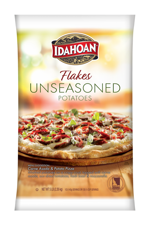 Front of pouch image of Idahoan® FLAKES Unseasoned Potatoes