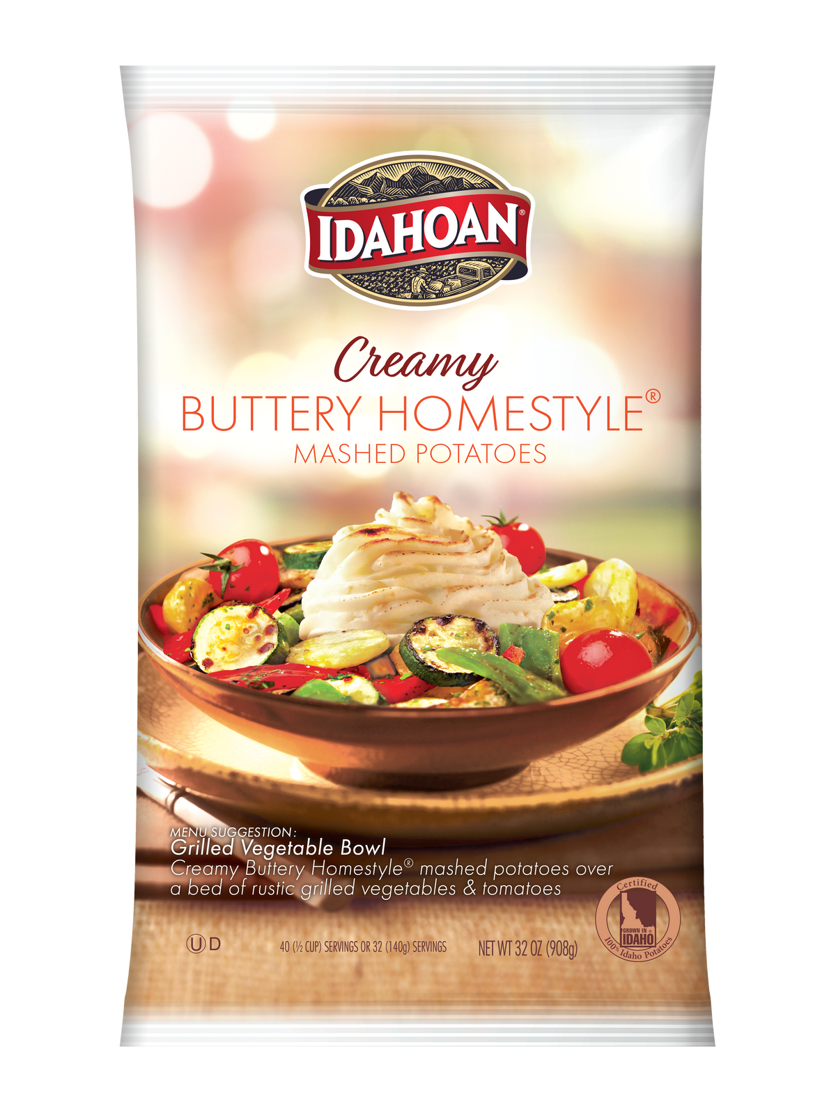 Idahoan Mashed Potatoes, Buttery Homestyle, Family Size - 8 oz