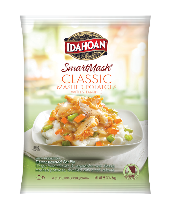 Front of pouch image of Idahoan® SMARTMASH® Classic Mashed Potatoes with Vit C